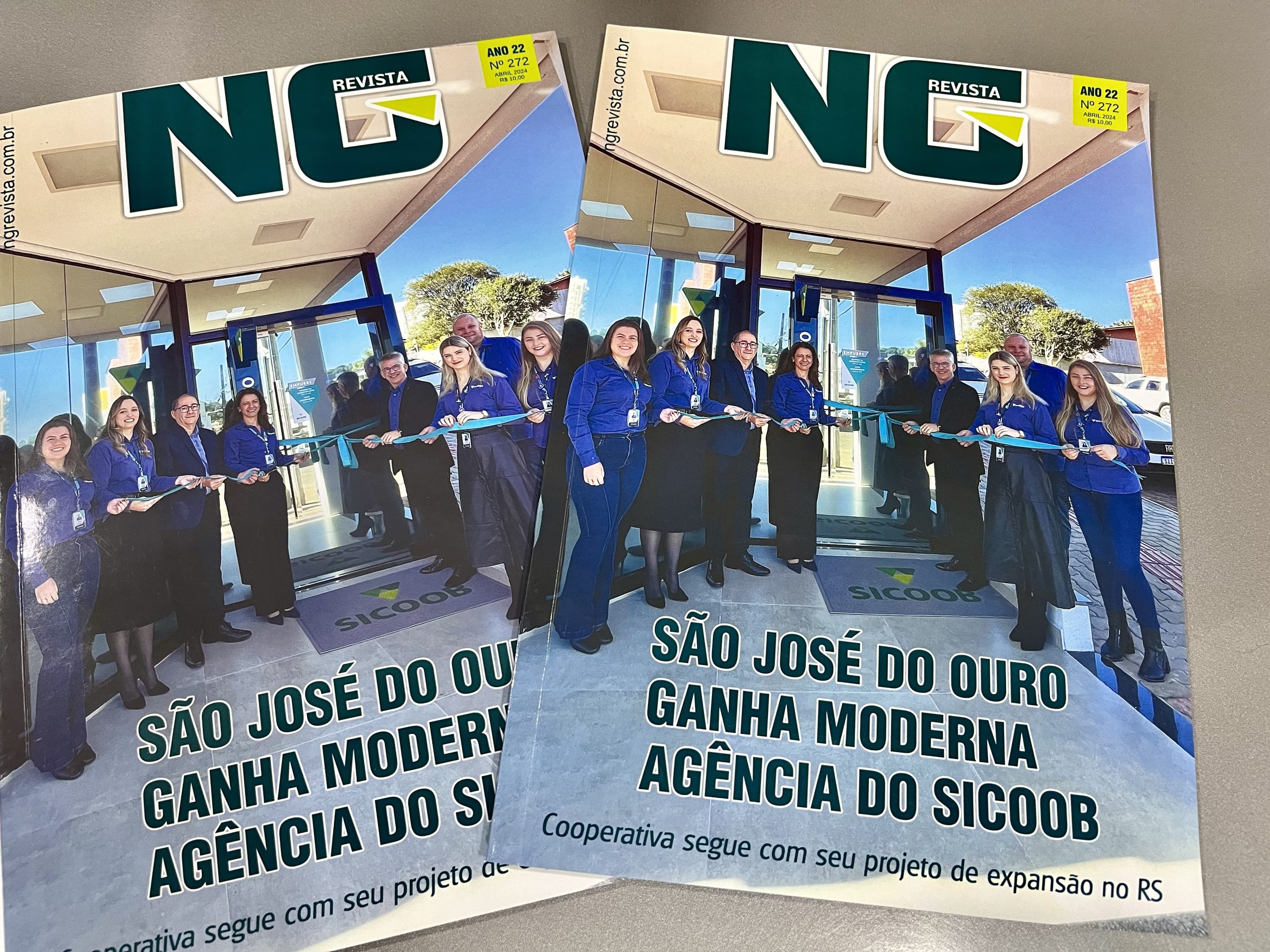 Sicoob São José do Ouro é destaque na capa da NG Revista deste mês