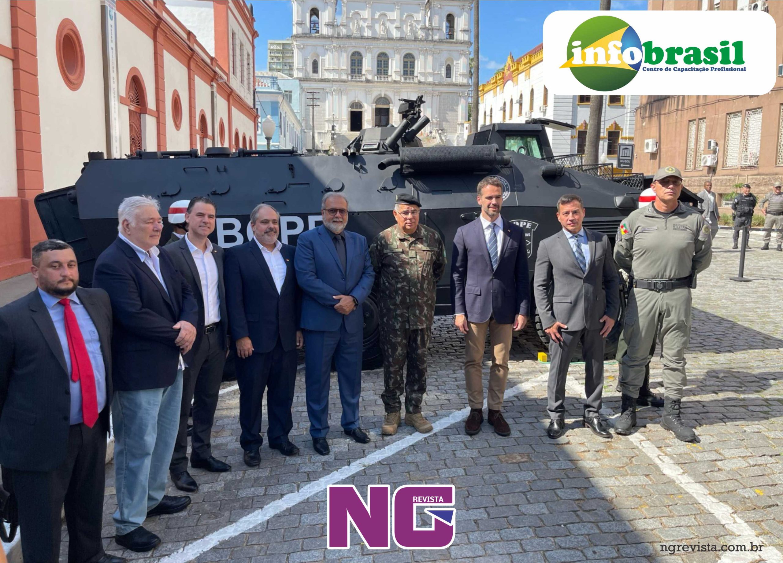 Deputado Victorino celebra a entrega de blindados Urutu para a segurança do RS