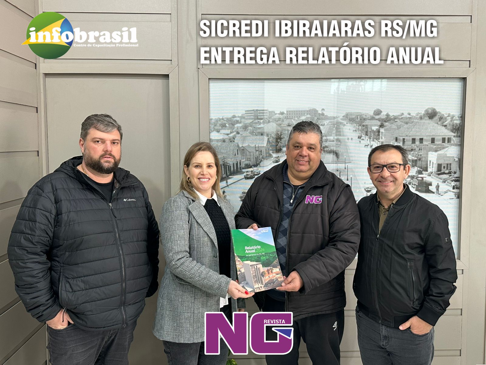 Sicredi entrega Relatório Anual 2024 à NG Revista, cooperada da instituição