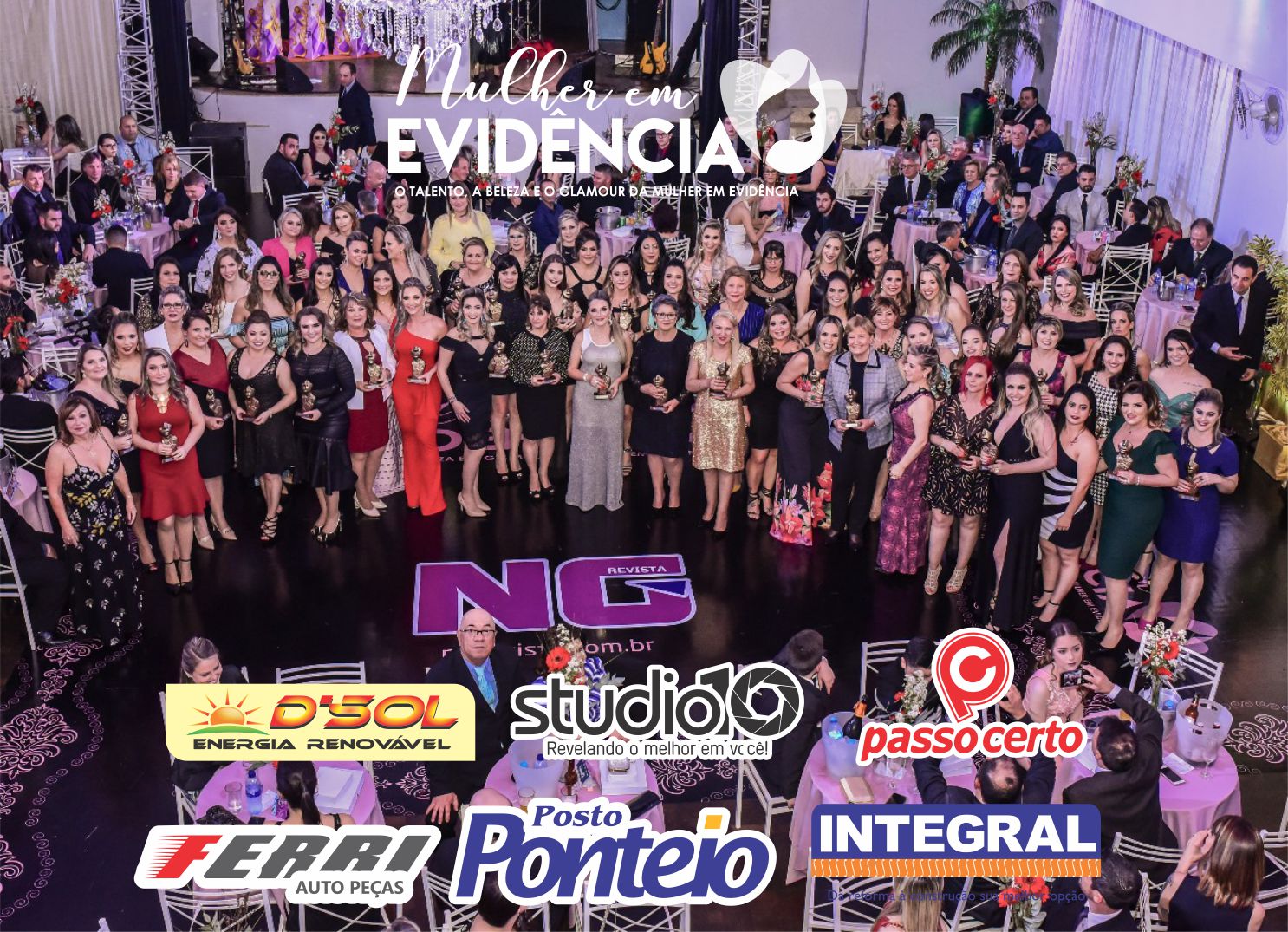 Mulher em Evidência 2024: beleza, talento e reconhecimento feminino em grande noite no Clube Comercial