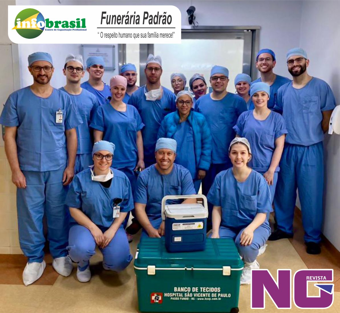 Hospital São Vicente de Paulo reforça cultura da doação com nova captação múltipla de órgãos