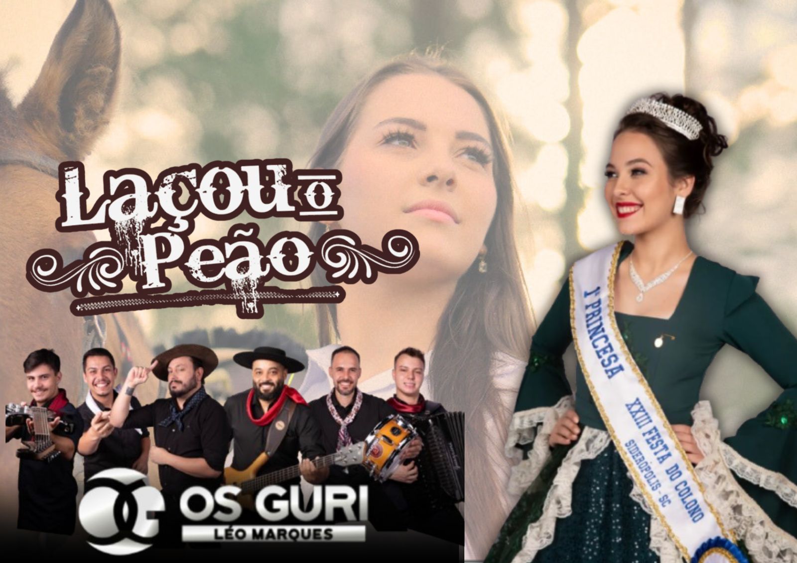 1ª Princesa da Festa do Colono de Sideropólis é destaque em clipe de banda gaúcha